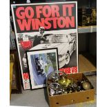 Motor racing interest, including; a quantity of trophies relating to Win Percy,