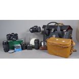 Photographic interest, including; cameras, lenses and accessories, by Ricoh,