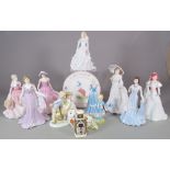 Ceramics comprising; mainly figurines of lady's, including Doulton,