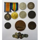 A 1914-18 British War Medal and a 1914-19 Victory medal to 159221 SPR.A.WATTS. R.E.