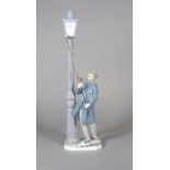 A large Lladro figure of a Lamp Lighter, 47cm, (boxed).