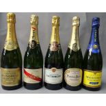 Nine bottles of champagne, comprisingl 2007 Monople Heidsiech & Co Gold Top,