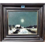 Antonius Henricus (Toon) Koster (1913-1990), A moonlit night, signed 'Toon Koster', oil on board,