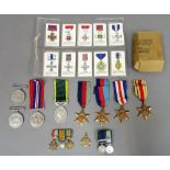 Eight mostly Second World War period medals, comprising; two 1938-45 Stars, The Africa Star,