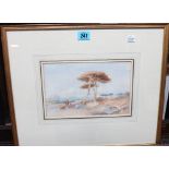 A group of four 19th century watercolours,