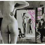 HELMUT NEWTON (1920 - 2004) a group of 3 gelatin silver prints, 2 of which are blue toned.