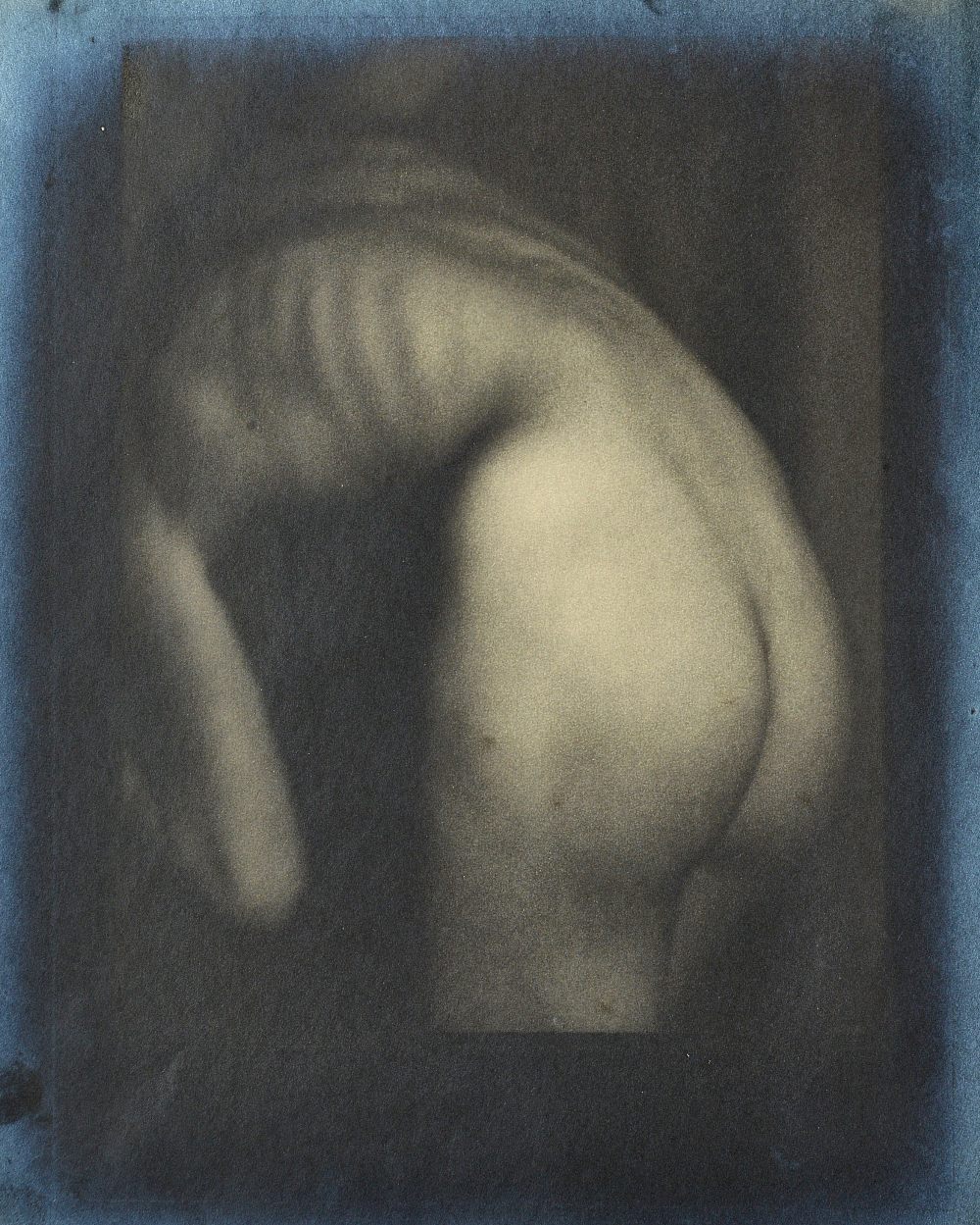 ANON: Nude Torso, ca. 1920s - 1930s. gelatin silver print, pasted top l.h. and r.