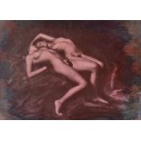 UNKNOWN (Contemporary) Two nude ladies