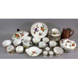 A Royal Worcester Astley & Evesham oven to table ware, 29 pieces, and a stonweware jug (30).