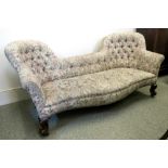 A Victorian settee, circa 1860,