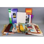 A large collection of British Airways, Qantas and other First Class menus, wine lists, stationary,