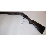 AYA Yeoman 12 bore side by side box lock shotgun Serial No: 570304 (U.