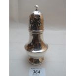 A silver sugar caster Birmingham 1934 est: £50-£70