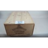 Twleve bottles Chateau Labegorce Margaux 2000 in original wooden case est: £150-£250 (back wall)