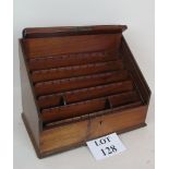 An Edwardian mahogany stationary cabinet,