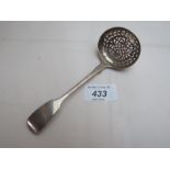 A Victorian silver sifter spoon, London 1842,
