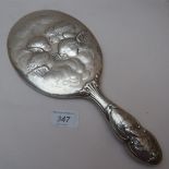 A Reynolds Angels silver hand mirror London 1904 est: £25-£45