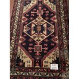 A Hamadan rug (slight wear) (141 x 98 cm approx) est: £30-£50