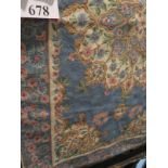 A Kashmir (India) woollen and chain stick rug (3' x 5' approx) est: £50-£80