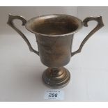 A silver two handled trophy Birmingham 1934 est: £80-£100