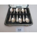 A set of six silver coffee spoons, Birmingham 1971,