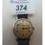 A Jaeger Le Coultre Pilot's wristwatch with case est: £400-£600