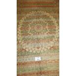 A decorative vintage eastern machined woven throw/wall hanging,
