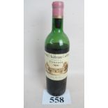 One bottle Vieux Chateau Certan Pomerol Grand Cru 1970 (V l/s) est: £20-£30 (D3)