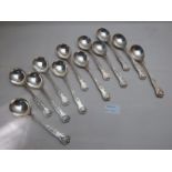 A set of twelve Kings pattern soup spoons 27oz approx London 1967 est: £200-£300