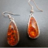 Amber earrings,