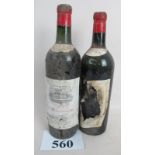 Two bottles mature Fine Claret being Chateau Rauzan-Gassies (Unidentified Vintages) est: £30-£50