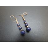 Lapis lazuli drop earrings,