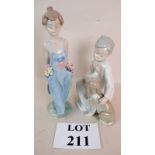 A Lladro 1997 Collector's Society figure of a youth in dungarees and flowers in his pockets,