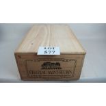 Twelve bottles Chateau Saint-Seurin 1996 in original wooden case est: £80-£120 (back wall)