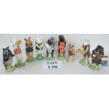 A Beswick pig promenade bank set (PP1 to PP9) nine pieces est: £80-£120 (O1)