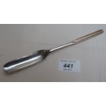 A Georgian silver marrow scoop,