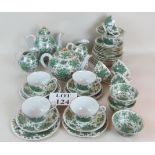 A good quality 20th century Chinese porcelain 40 piece tea service,