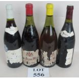 Four bottles Red and White Burgundy comprising 1 bottle Beaune Premier Cru 'Les Greves' 1991 (1cm) ,