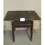 A part 19th century rustic oak converted side table est: £40-£60