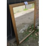 A 20th century gilt framed rectangular wall mirror (112 cm x 87 cm approx) est: £15-£30