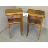A pair of pine church book rests est: £40-£60