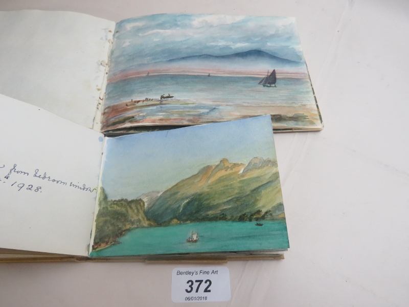 Two artist's sketch books containing thi