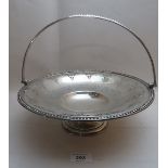 A Victorian silver basket with pierced d