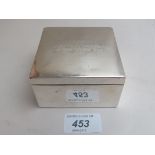 A silver cigarette box hallmarks worn es