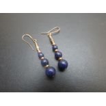 Lapis lazuli drop earrings, shepherds ho