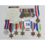 Medals: Bar containing Long Service to 20842 J.F.