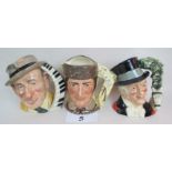 Three Royal Doulton character jugs, Jimmy Durante D6708,
