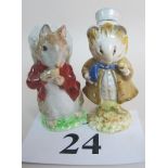 Two Beswick 'gold back' Beatrix Potter figures, 'Amiable Guinea-Pig',