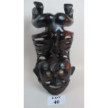 A South Sea island ancestral figure, hand carved, late 20th century,