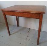 A 20c solid oak hall table in clean condition est: £40-£60